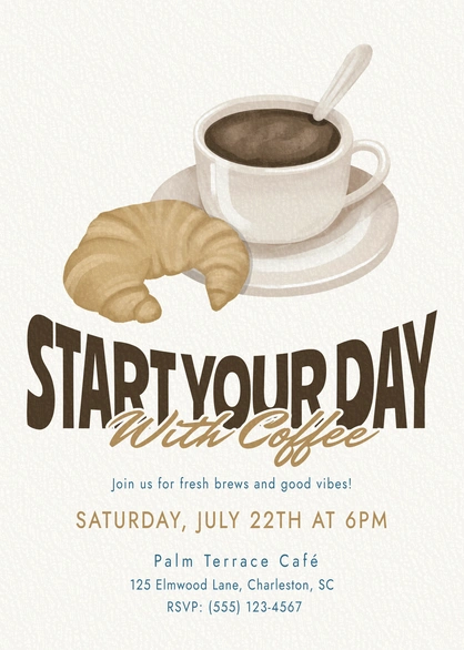 Coffee Event Invitation