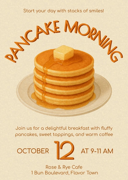 Pancake Breakfast Event