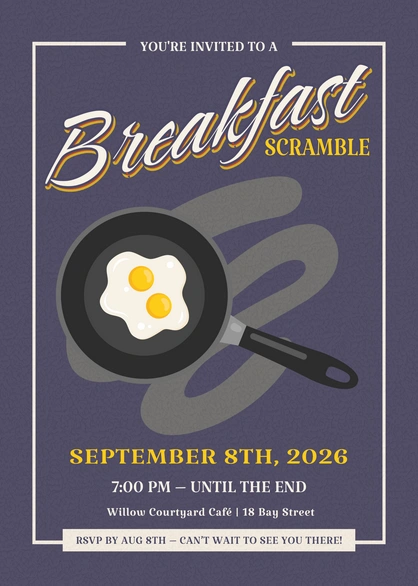 Breakfast Event Invitation