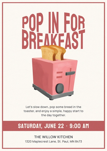Breakfast Event Invitation