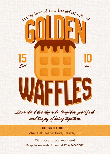 Breakfast Invitation