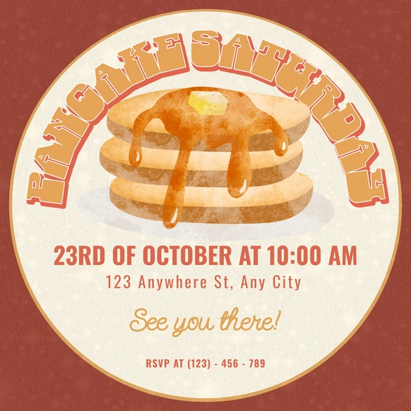 Pancake Event Invitation