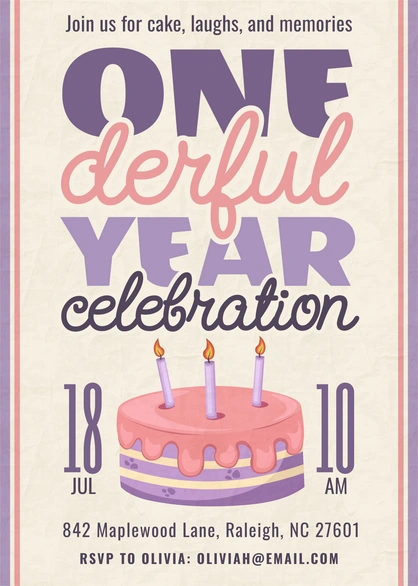 First Birthday Invitation