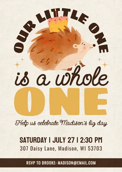 First Birthday Invitation