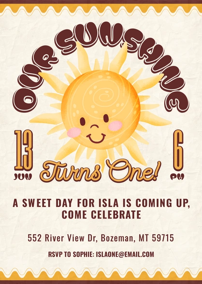 Birthday invitation