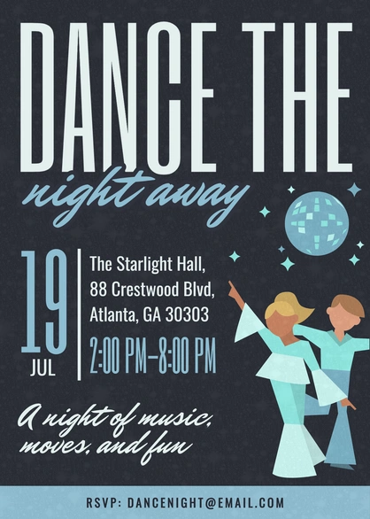 Dance Event Invitation
