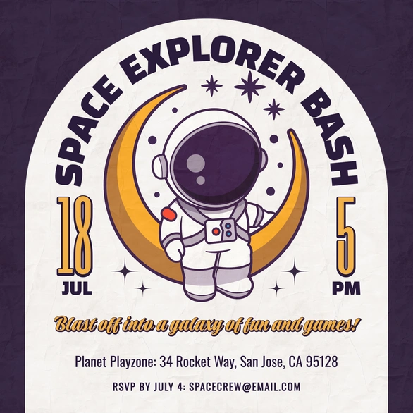 Invitation to Space Explorer Bash