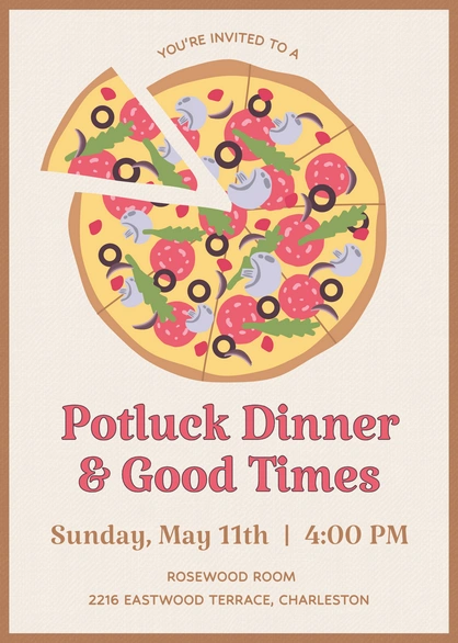 Potluck Dinner Invitation