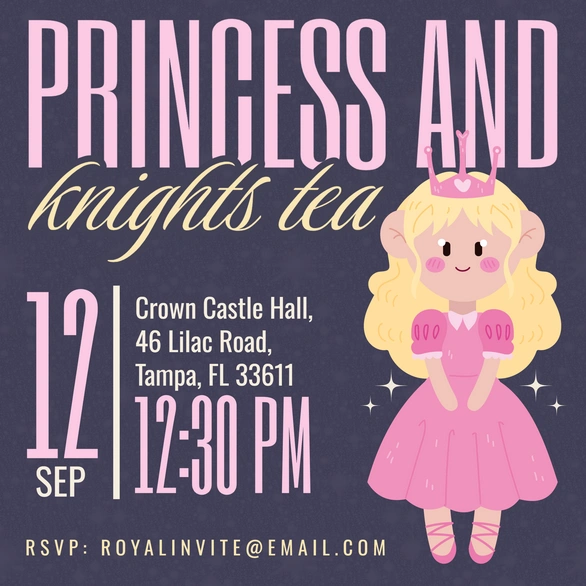 Child's party invitation