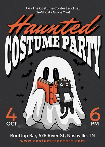 Halloween Costume Party Advertisement