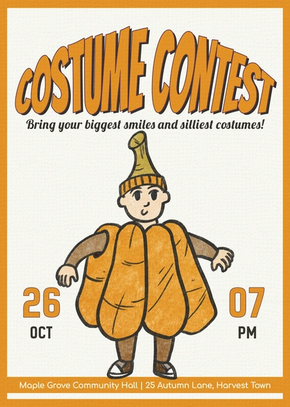 Costume event announcement