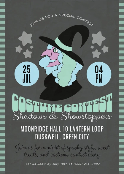 Promotion of a costume contest event