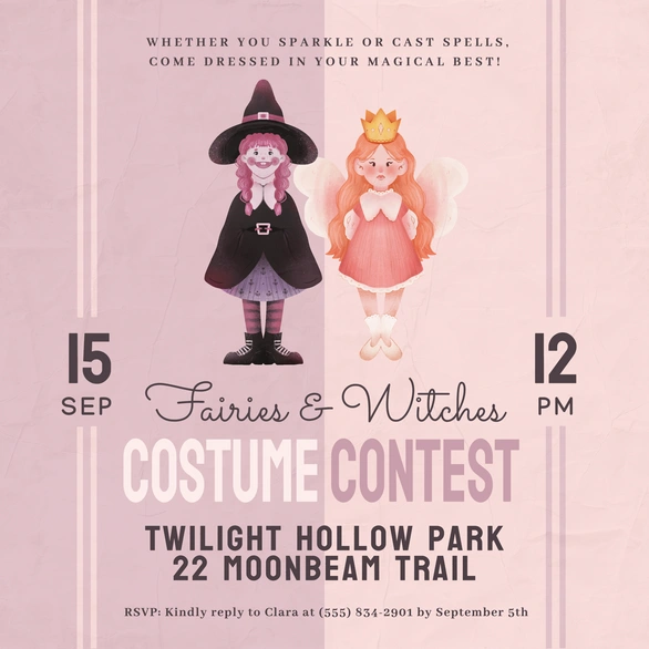 Costume Contest Invitation