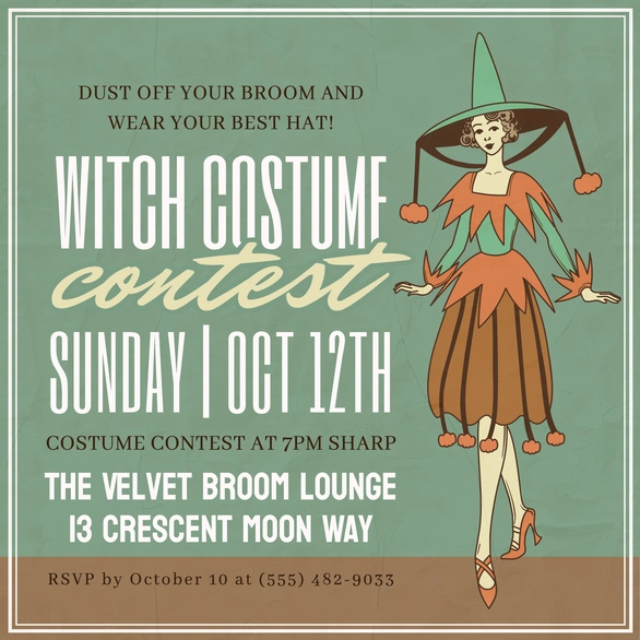 Witch Costume Contest Event