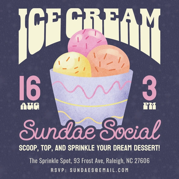 Ice Cream Social Event