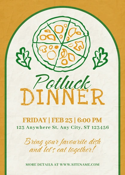 Potluck Dinner Invitation