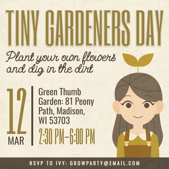 Gardening event for children