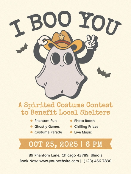 Halloween Costume Contest Invitation