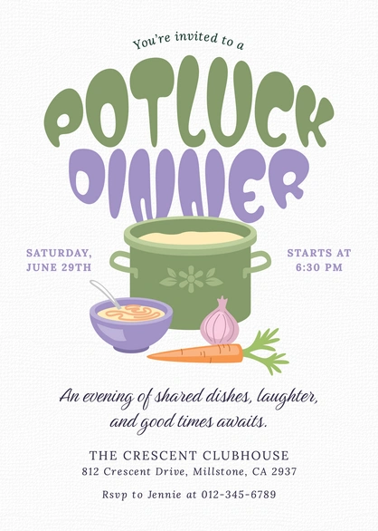 Potluck Dinner Event
