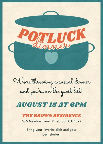 Potluck Dinner Gathering