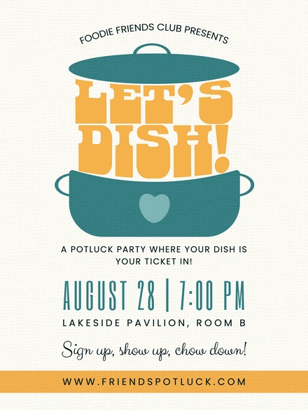 Potluck Party Invitation