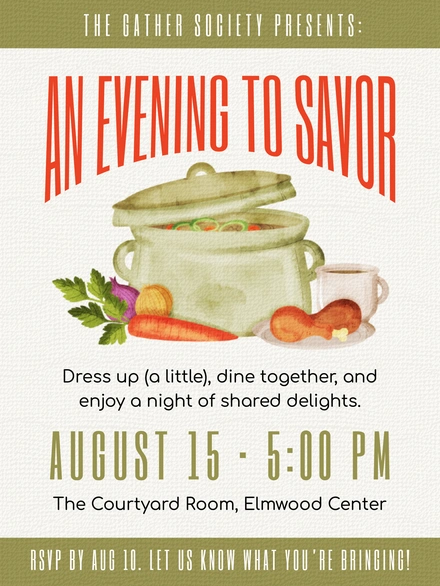 Dinner Event Invitation