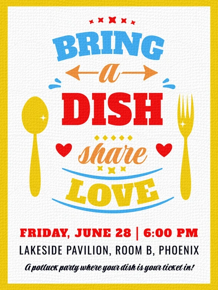 Potluck Invitation