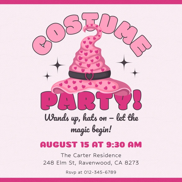 Costume Party Invitation