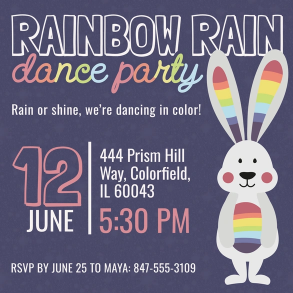 Invitation to a dance party