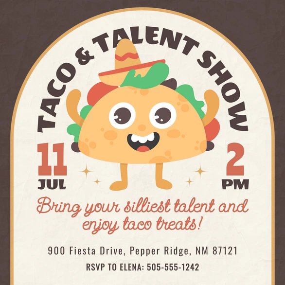 Taco & Talent Event
