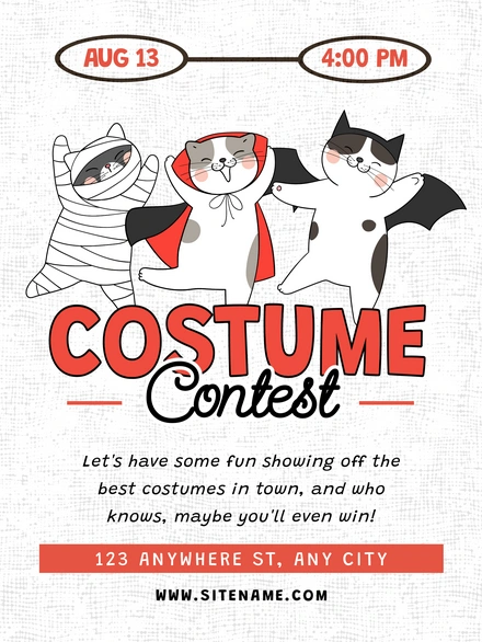 Costume Contest Announcement