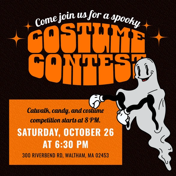 Costume contest event announcement