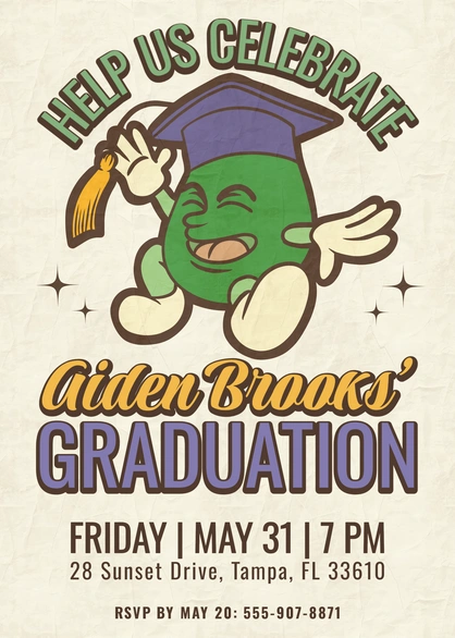 Graduation celebration for Aiden Brooks