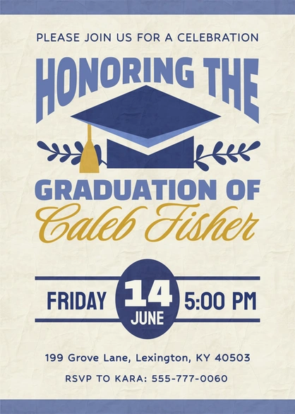 Graduation Celebration Invitation