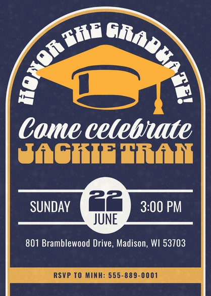 Graduation Celebration Invitation