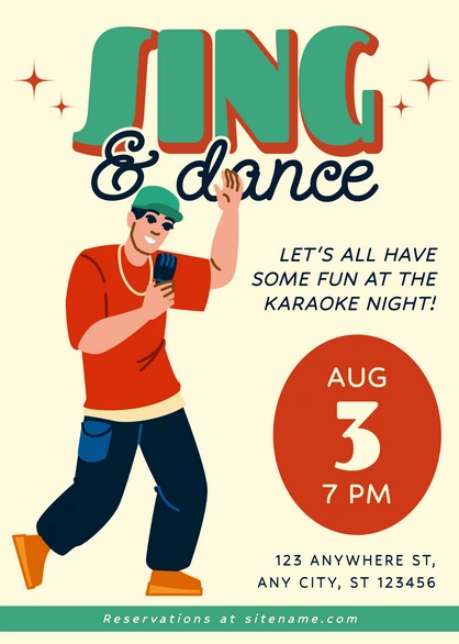 Karaoke Night Invitation