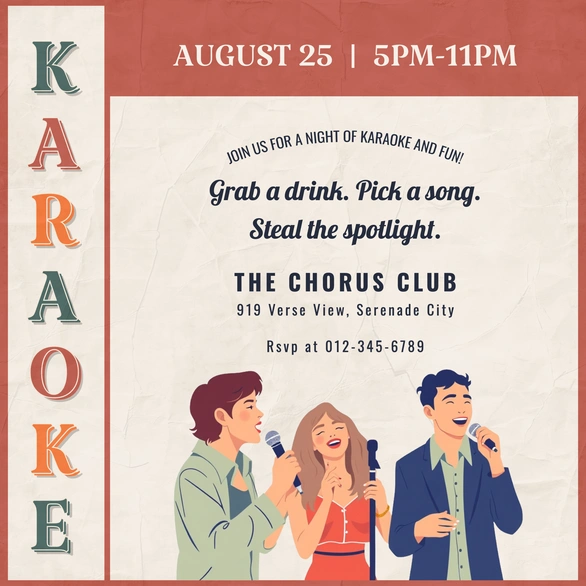 Karaoke Night at The Chorus Club