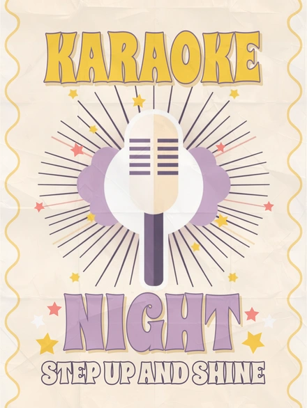 Karaoke Night Event Promotion