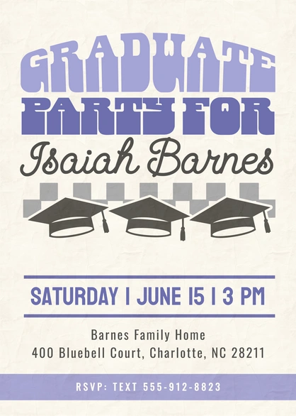 Graduation Party for Isaiah Barnes
