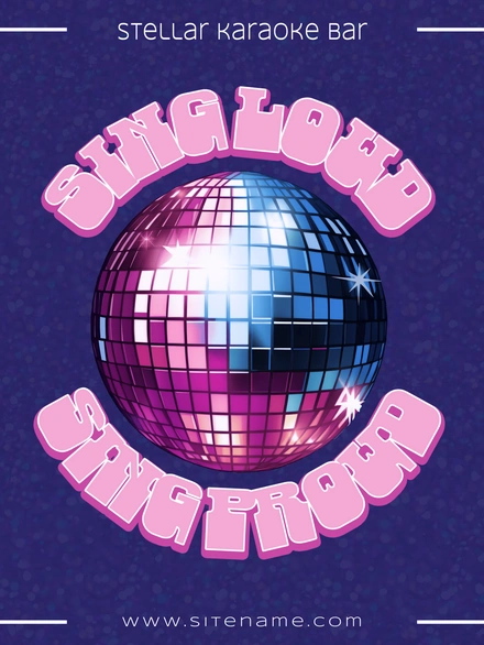 Karaoke Night Advertisement
