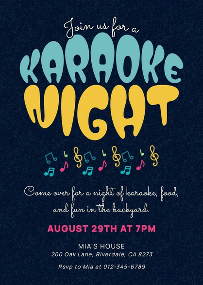 Karaoke Night Event