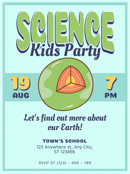 Science-themed children's party