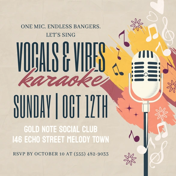 Vocals & Vibes Karaoke Event