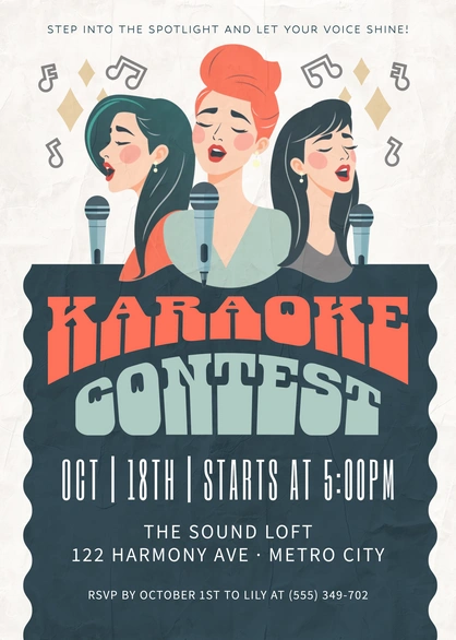 Karaoke Event Advertisement