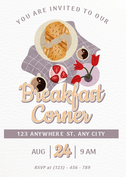 Breakfast Event Invitation