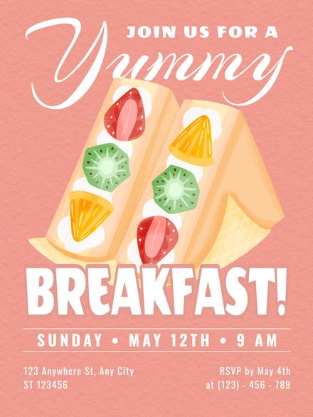 Breakfast Event Invitation
