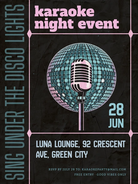 Karaoke Night Event Promotion