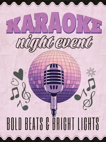 Karaoke Event Poster