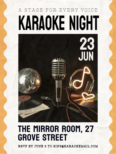 Karaoke Night Announcement