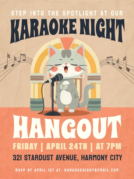 Karaoke Event Advertisement